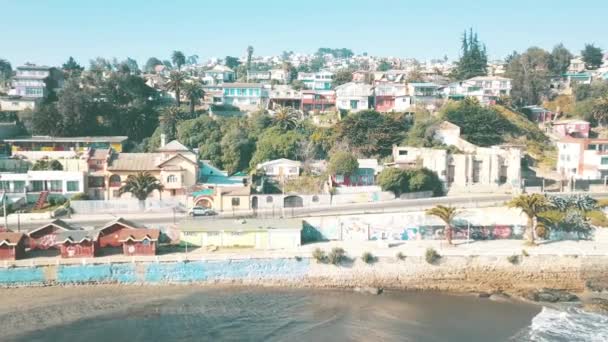 Vista Aérea Una Playa Playa — Vídeo de stock