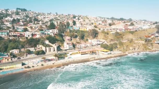 Vista Aérea Una Playa Playa — Vídeo de stock