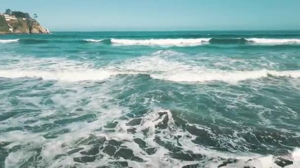 Vista Aérea Una Playa Playa — Vídeo de stock