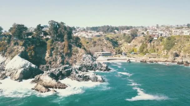 Vista Aérea Una Playa Playa — Vídeo de stock