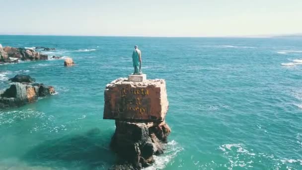 Veduta Aerea Una Spiaggia Del Mare — Video Stock