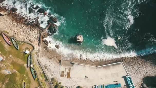 ビーチや海辺の空撮 — ストック動画