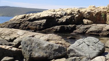 Manzara, kayalık plaj ve sahil