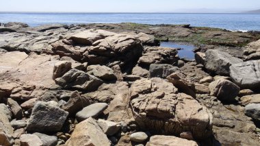 Manzara, kayalık plaj ve sahil