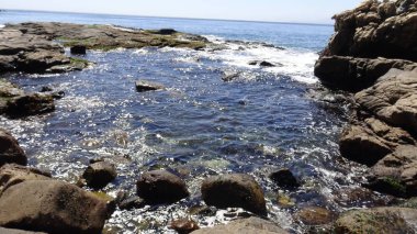 Manzara, kayalık plaj ve sahil