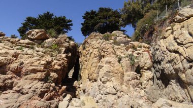 Manzara, kayalık plaj ve sahil