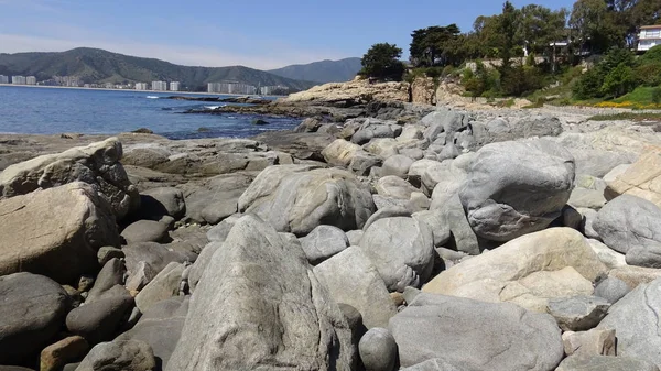 Paesaggio Spiaggia Rocciosa — Foto Stock