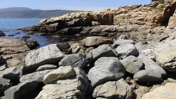 Manzara, kayalık plaj ve sahil