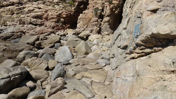 Manzara, kayalık plaj ve sahil