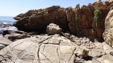 Manzara, kayalık plaj ve sahil