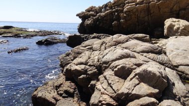 Manzara, kayalık plaj ve sahil