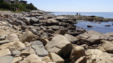 Manzara, kayalık plaj ve sahil