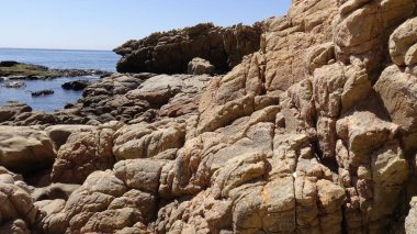 Manzara, kayalık plaj ve sahil