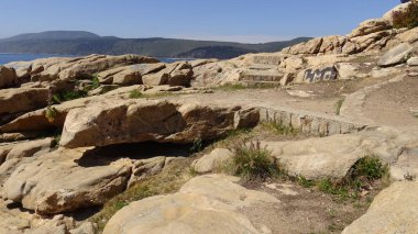 Manzara, kayalık plaj ve sahil