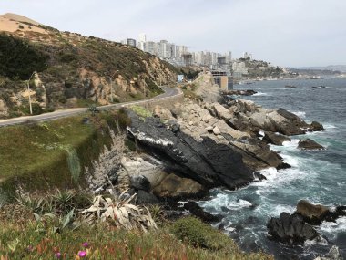 Peyzaj ve kayalık plaj