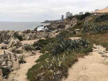 Peyzaj ve kayalık plaj