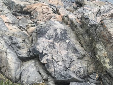 Peyzaj ve kayalık plaj