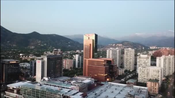 Vista Aérea Una Ciudad Luces Ciudad — Vídeos de Stock