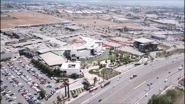 Flygfoto Över Ett Köpcentrum Santiago Chile — Stockvideo