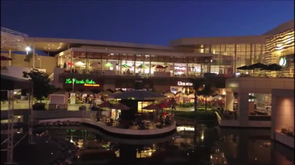 Luchtfoto Van Een Winkelcentrum Santiago Chili — Stockvideo