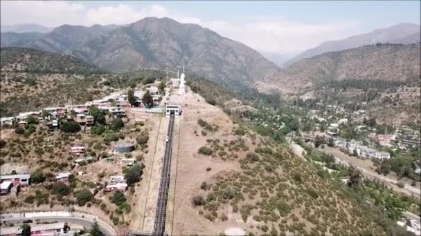 Luchtfoto Van Een Park Stadsbeeld — Stockvideo