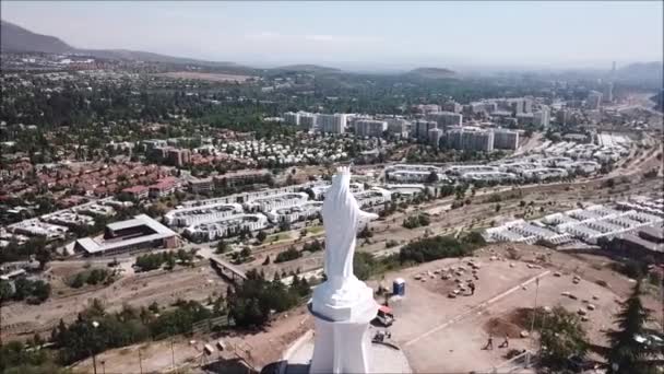 Luftaufnahme Eines Parks Und Eines Stadtbildes — Stockvideo