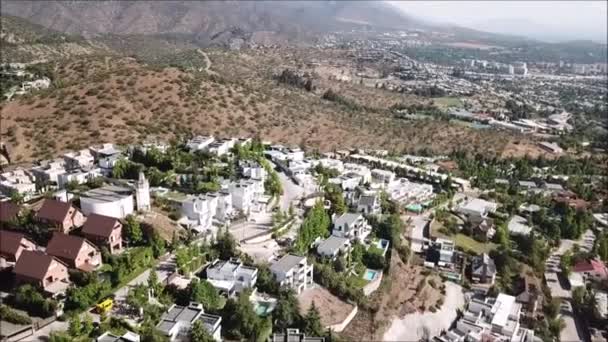 Vista Aérea Parque Paisaje Urbano — Vídeos de Stock