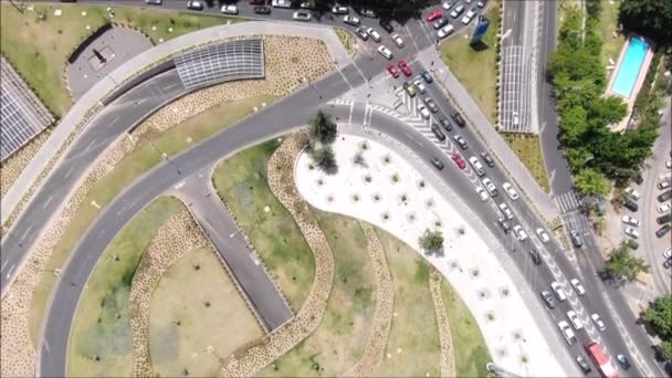 Bir Şehir Binaların Havadan Görünümü — Stok video