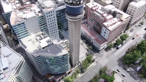 Luchtfoto Van Een Stad Gebouwen — Stockvideo