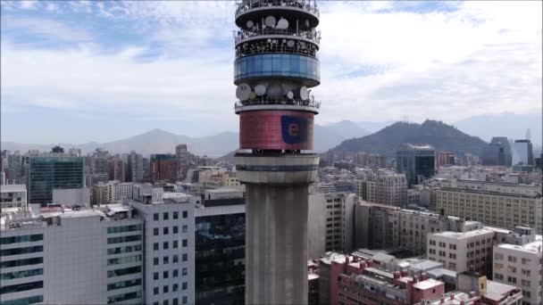 Vista Aérea Uma Cidade Edifícios — Vídeo de Stock