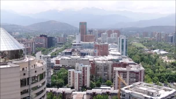 Vista Aérea Una Ciudad Edificios — Vídeo de stock