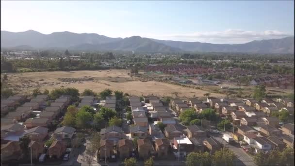 Vista Aérea Una Ciudad Paisaje Carreteras — Vídeos de Stock