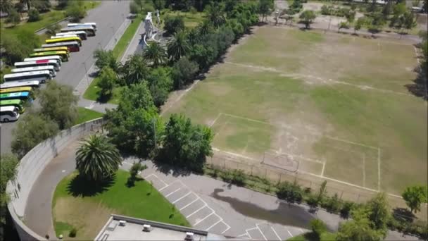 Vista Aérea Uma Cidade Paisagem Rodovias — Vídeo de Stock