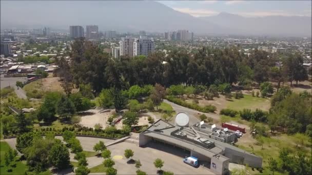 Veduta Aerea Una Città Paesaggio Autostrade — Video Stock