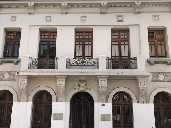 Santiago Şili Deki Spanyol Mimarisi Binaları — Stok fotoğraf
