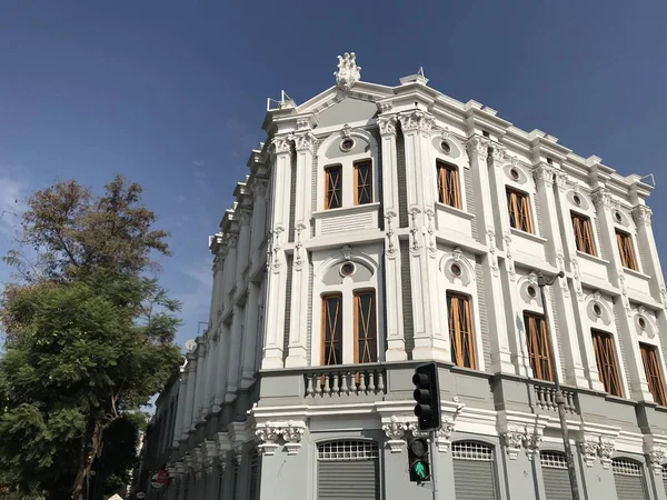 Arquitetura Espanhola Edifícios Santiago Chile — Fotografia de Stock