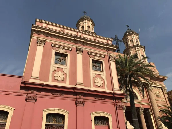 Іспанська Архітектура Будівлі Сантьяго Чилі — стокове фото