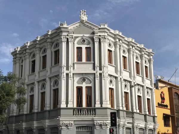 Spansk Arkitektur Och Byggnader Santiago Chile — Stockfoto