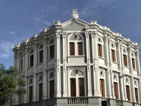 Arquitetura Espanhola Edifícios Santiago Chile — Fotografia de Stock