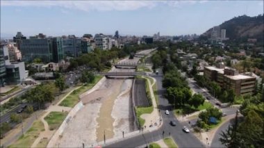 Şili'deki şehir ve binaların havadan görüntüleri
