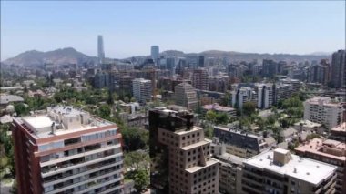 Şili'deki şehir ve binaların havadan görüntüleri