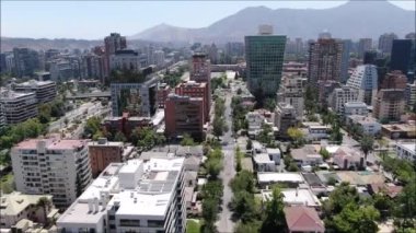Şili'deki şehir ve binaların havadan görüntüleri