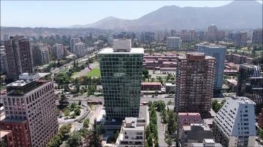 Şili'deki şehir ve binaların havadan görüntüleri