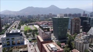 Şili'deki şehir ve binaların havadan görüntüleri