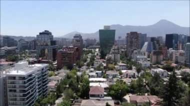 Şili'deki şehir ve binaların havadan görüntüleri