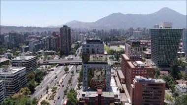 Şili'deki şehir ve binaların havadan görüntüleri