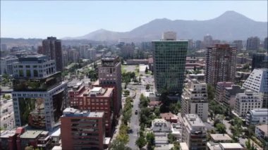 Şili'deki şehir ve binaların havadan görüntüleri