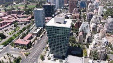 Şili'deki şehir ve binaların havadan görüntüleri