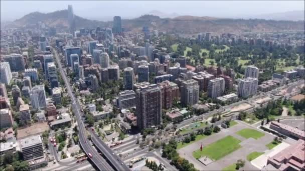 Imágenes Aéreas Ciudades Edificios Chile — Vídeos de Stock