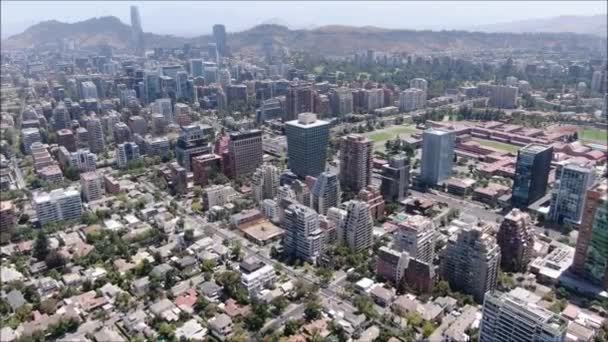 Luftaufnahmen Von Städten Und Gebäuden Chile — Stockvideo